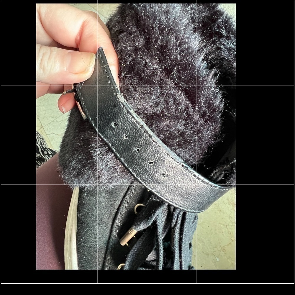 JLo Jennifer López Fur Hightop Sneackers Size 7,5 - Picture 13 of 15